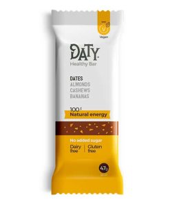 barre énergétique aux dattes, bananes, amandes et noix de cajou