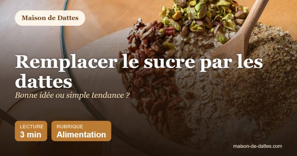 Remplacer le sucre par les dattes : bonne idée ou simple tendance ?
